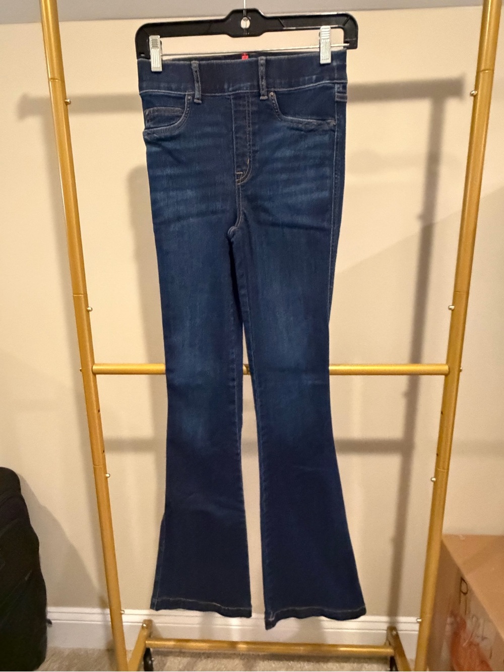 SPANX Dark Blue Flare Jeans for Women